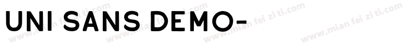 uni sans demo字体转换